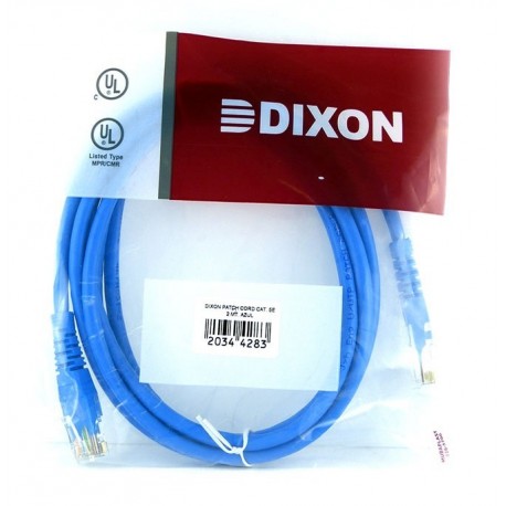 Patch Cord UTP Dixon Categoria 6A de 1m LSZH – Negro , Azul / ( 6A-CBHC-XX1 )