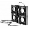 kit de 4 ventiladores para gabinetes con cable de poder